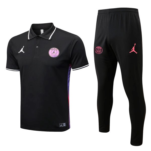 Polo PSG Conjunto Completo 2022-2023 Negro